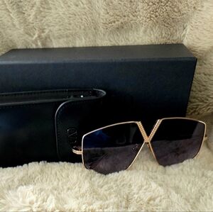 Valentino Garavani Gold Frame Sunglasses